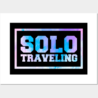 solo traveling , sailing and canoeing , retro hippie van beach surfer longboard aloha Posters and Art